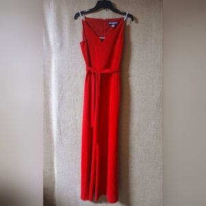 NWT Elegant Red Jumpsuit By Karl Lagerfield Paris 8